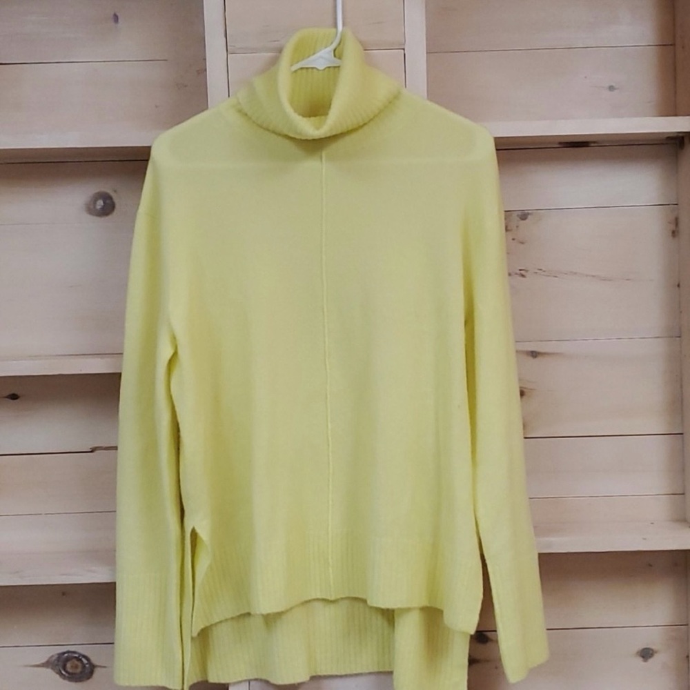 Athleta Transit Pullover Bright Yellow Sweater Tu… - image 15